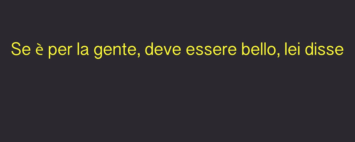 Jeremiah Day - Se è per la gente deve essere bello lei disse